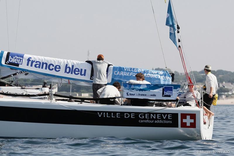 No wind for the Tour de France a la Voile Lorient Isle of Groix race photo copyright JM LIOT / TFV / ASO taken at  and featuring the M34 class