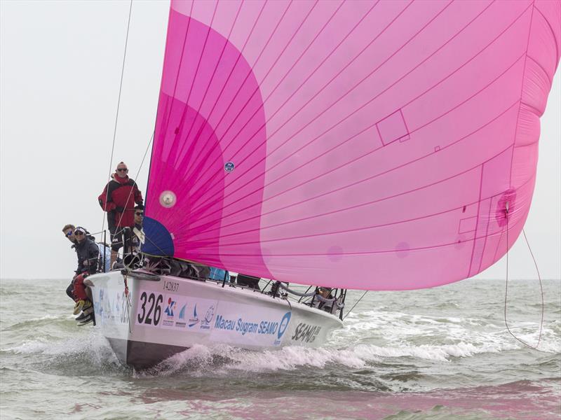 Macau Sugram Seamo on the pace. 2020 Guangdong-Hong Kong-Macao Greater Bay Area Cup Regatta & Macao Cup International Regatta photo copyright Guy Nowell taken at  and featuring the  class