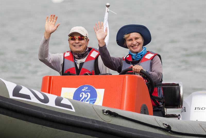 The Jury looks happy! 2020 Guangdong-Hong Kong-Macao Greater Bay Area Cup Regatta & Macao Cup International Regatta photo copyright Guy Nowell taken at  and featuring the  class