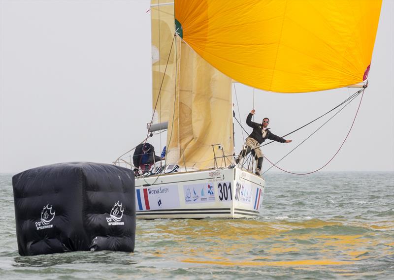 Ready to gybe. 2020 Guangdong-Hong Kong-Macao Greater Bay Area Cup Regatta & Macao Cup International Regatta photo copyright Guy Nowell taken at  and featuring the  class