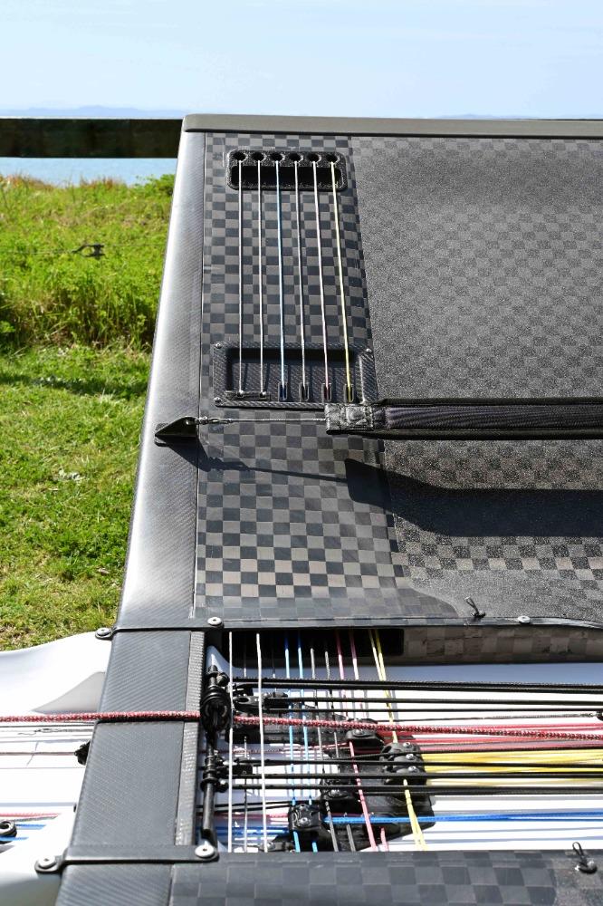 Control line layout - Mackay Bieker BM-V3 Moth - Mackay Boats - Jan. 2025 - photo © Mackay Boats