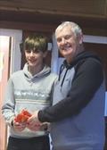 Marblehead GAMES 1 Chipstead - David Allinson presenting Oliver with a prize  © Stuart Ord-Hume