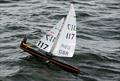 Roger Stollery's UP (117) climbing up and over the big waves at the beginning of the day during MYA Marblehead Ranking 3 & 4 at Datchet Water  © Keith Parrott