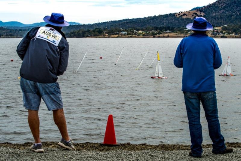 Day 2 - Scott Condie aiming for the mark. His yacht is the one above the cone - ARYA Australian Marblehead National Championship photo copyright Robert Gavin taken at  and featuring the Marblehead class