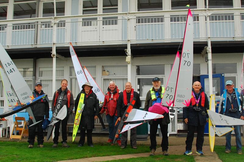 All competitors and their boats in front of the Littleton clubhouse - Marblehead GAMES 7 at Littleton with Guildford MYC photo copyright Roger Stollery taken at Littleton Sailing Club and featuring the Marblehead class