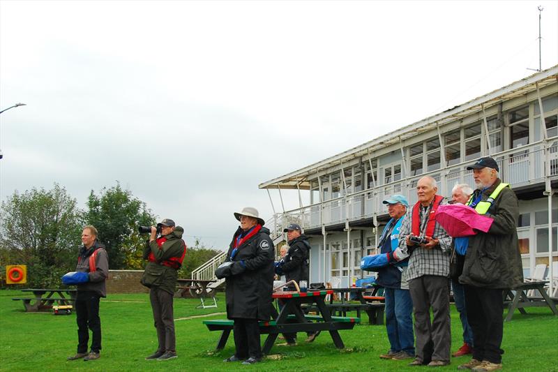 Radio controls under handwarmers - Marblehead GAMES 7 at Littleton with Guildford MYC photo copyright Roger Stollery taken at Littleton Sailing Club and featuring the Marblehead class