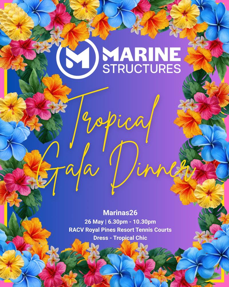 Marine Structures Tropical Gala Dinner at Marinas26! - photo © Marina Industries Association