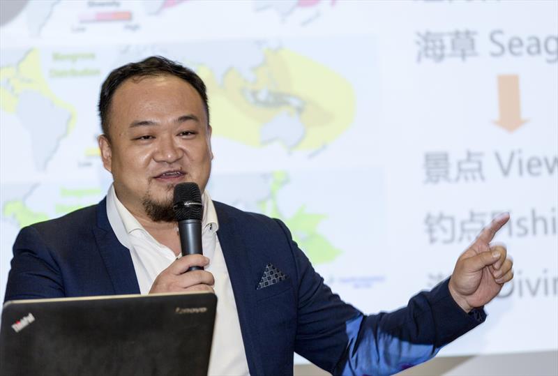 Hu Xiao-Ming, Sec Gen Sanya Yachting Assoc. Asia-Pacific Yacht Industry High-Level Forum at the 2019 Macau Yacht Show.  - photo © Guy Nowell / Macau Yacht Show 2019