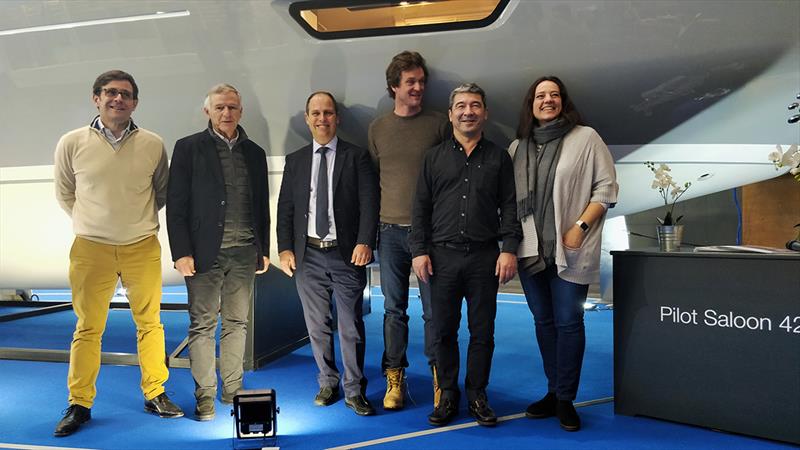 Team leaders of the Pilot Saloon 42 - photo © Wauquiez Boats