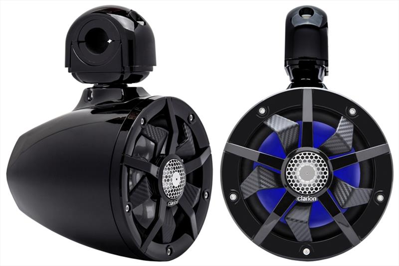 All new extreme performance CM-Series Marine Speakers and Subwoofers with RGB illumination photo copyright Clarion taken at  and featuring the Marine Industry class