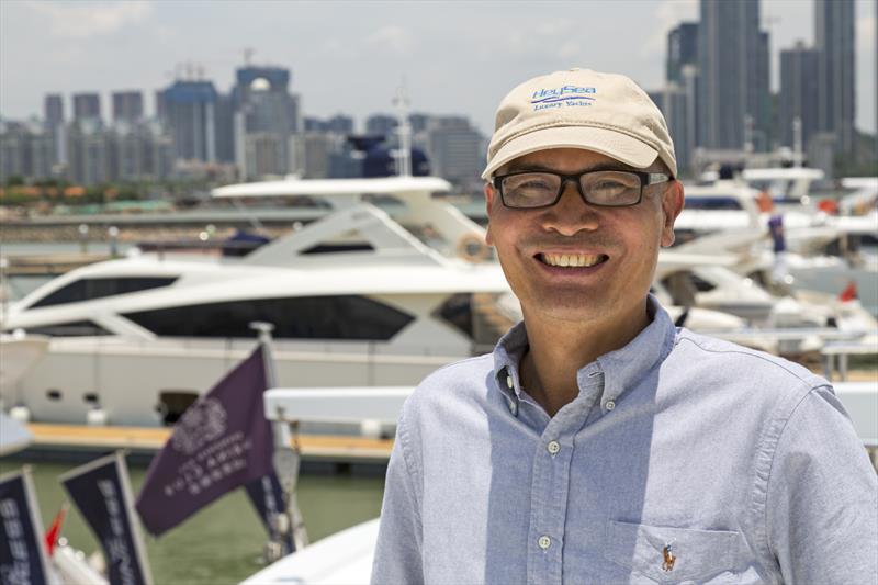 Allen Leng, CEO of Heysea. 5th Shenzhen Bay International Boat Show photo copyright Guy Nowell taken at  and featuring the Marine Industry class
