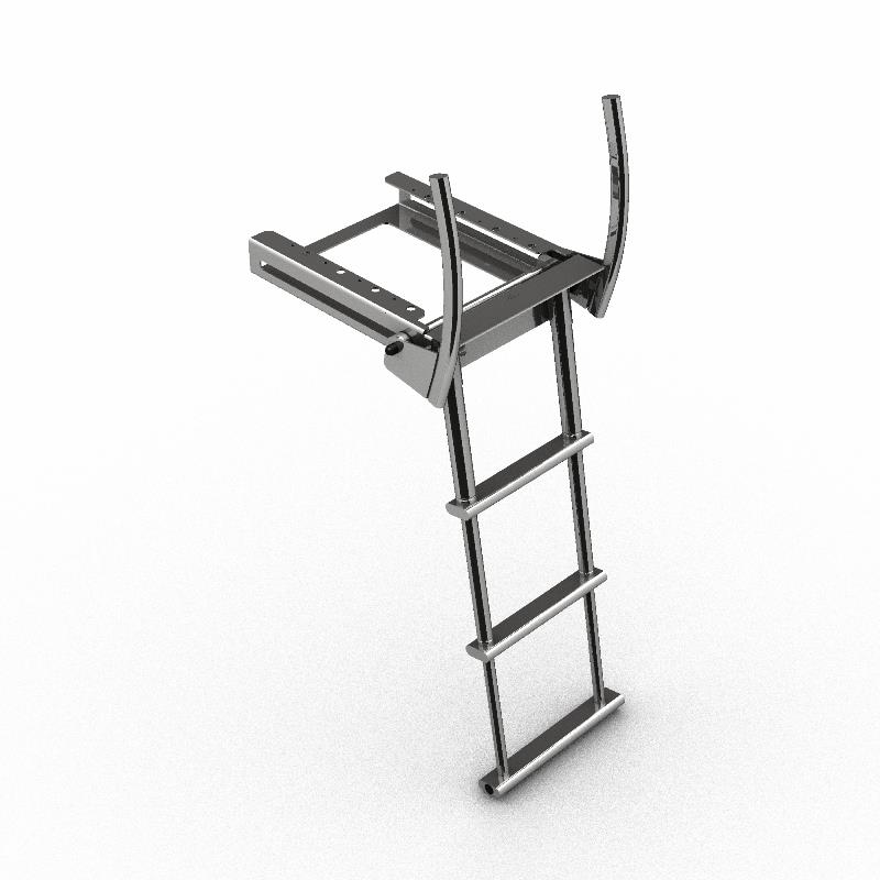 Stainless steel swim ladder photo copyright Gineico taken at  and featuring the Marine Industry class