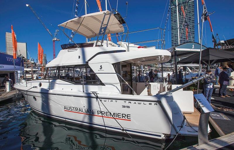 Swift Trawler 35 photo copyright John Curnow taken at  and featuring the Marine Industry class