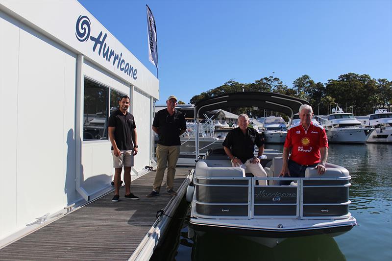 Dick Johnson with the team from Hurricane Australia photo copyright Karleigh Pearson taken at  and featuring the Marine Industry class