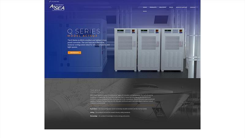 ASEA Power Systems new website photo copyright Martin Flory Group taken at  and featuring the Marine Industry class