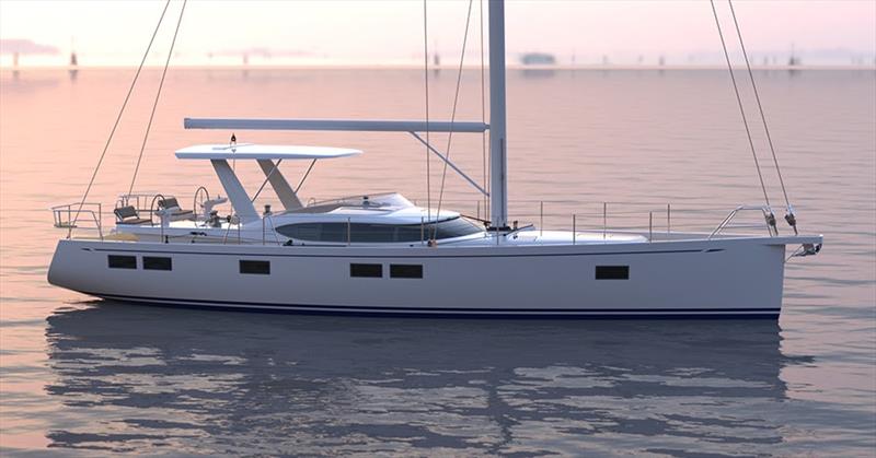 Hylas H57 new sleek hardtop option unveiled photo copyright Hylas Yachts taken at  and featuring the Marine Industry class