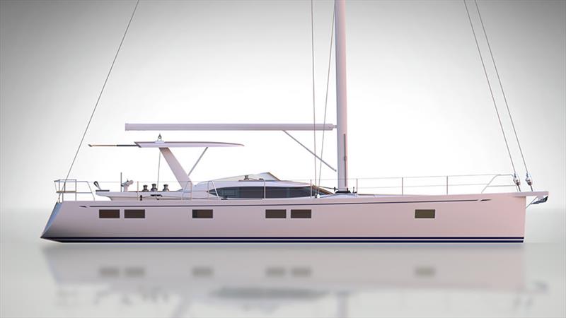 Hylas H57 new sleek hardtop option unveiled photo copyright Hylas Yachts taken at  and featuring the Marine Industry class