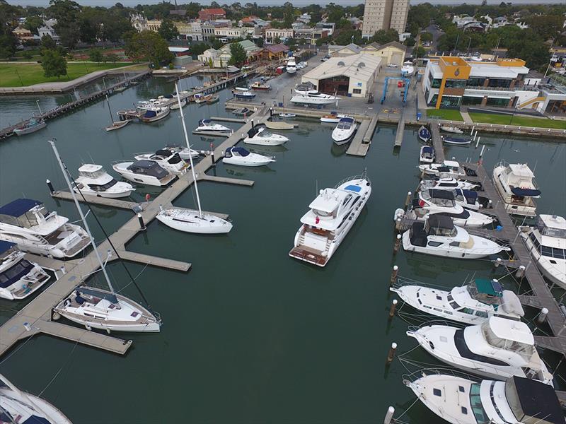 Melbourne marina Savages Wharf photo copyright John Savage taken at  and featuring the Marine Industry class