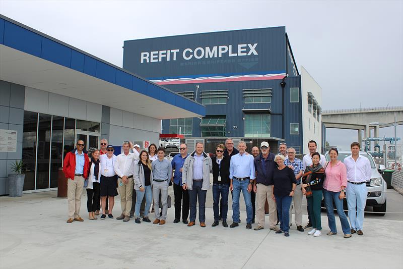 Rivergate Marina & Shipyard – Group photo with all attendees - 2019 ASMEX Conference - Yard Tours photo copyright Kylie Pike taken at  and featuring the Marine Industry class