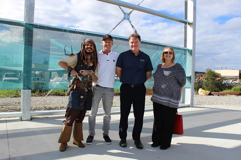 The Boat Works – Captain Jack Sparrow, Tony Longhurst, Thomas Wechselberger, Queensland Government, Danielle Langham, Queensland Government - 2019 ASMEX Conference - Yard Tours photo copyright Kylie Pike taken at  and featuring the Marine Industry class