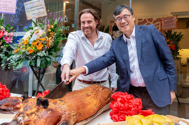 Olivier Besson, CEO Asia Yachting (left), and Franklin Heng, Chairman Asia Yachting (right)  photo copyright Asia Yachting taken at  and featuring the Marine Industry class