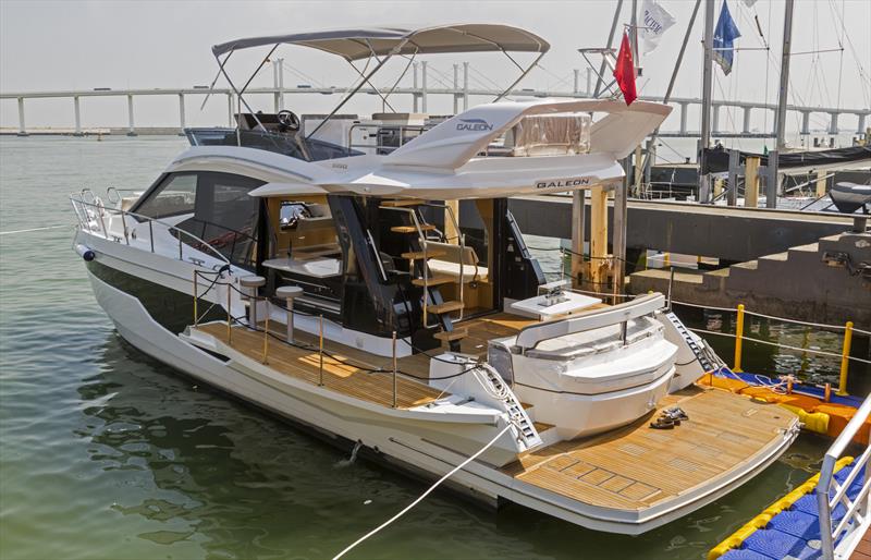 Galeon 500 - transformer boat. Macau Yacht Show 2019. - photo © Guy Nowell / Macau Yacht Show 2019.