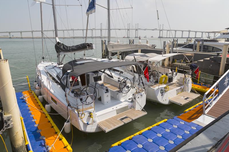 Jeanneau 440 and 410 at Macau Yacht Show 2019. - photo © Guy Nowell / Macau Yacht Show 2019.