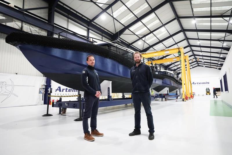 Pictured at the 42,000 sq ft facility in Titanic Quarter's Channel Commercial Park, from left, Romain Ingouf, Technical Director and David Tyler, Commercial Director photo copyright Artemis Technologies taken at  and featuring the Marine Industry class
