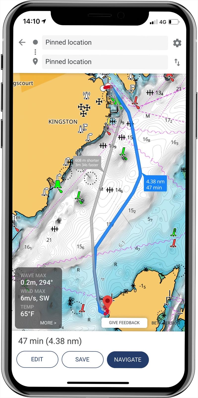 Lowrance App - Auto-routing photo copyright Lowrance taken at  and featuring the Marine Industry class