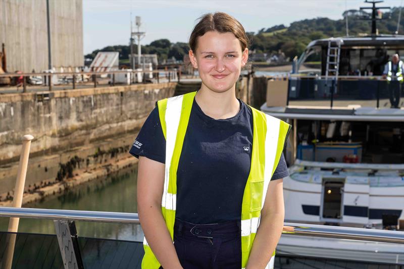 Freya Wood plans to travel the world with her marine engineering qualification photo copyright Princess Yachts taken at  and featuring the Marine Industry class