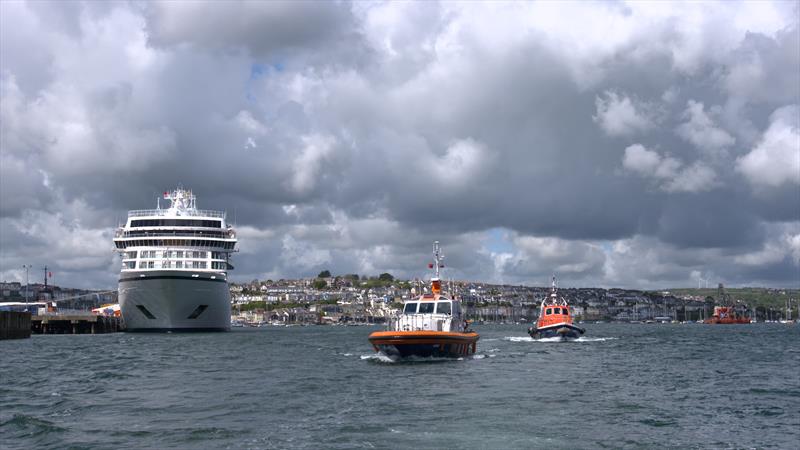 The 45 year old LK Mitchell (right) and Arrow (left) currently provide Falmouth Harbour's pilot services 24/7, 365 days a year photo copyright Falmouth Harbour taken at  and featuring the Marine Industry class