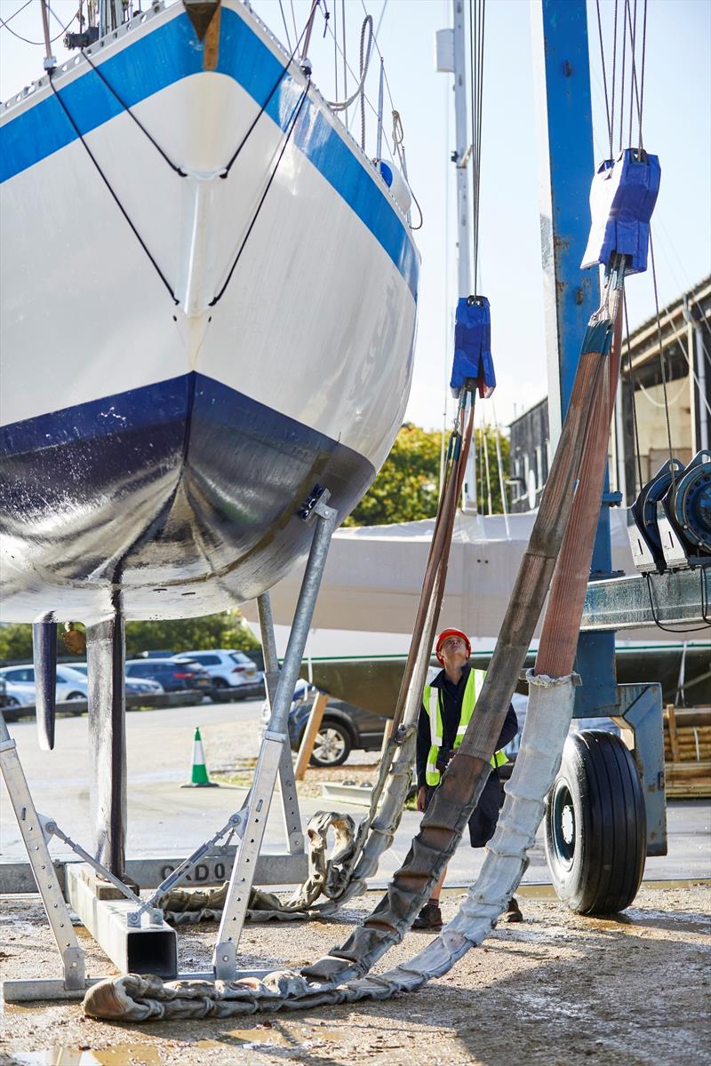 New boat cradles in Buckler's Hard Yacht Harbour investment photo copyright Buckler’s Hard Yacht Harbour taken at  and featuring the Marine Industry class