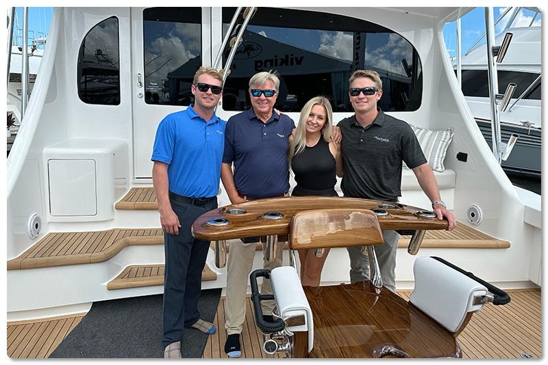 Pat and his children - photo © Viking Yachts