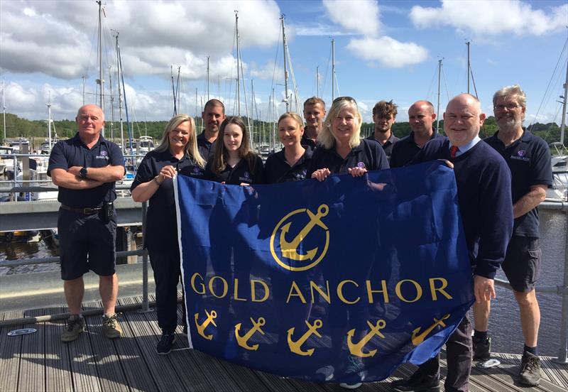 Buckler's Hard Yacht Harbour team with Harbour Master Wendy Stowe and Beaulieu Enterprises MD Russell Bowman (right) photo copyright Beaulieu River taken at Buckler's Hard Yacht Harbour and featuring the Marine Industry class