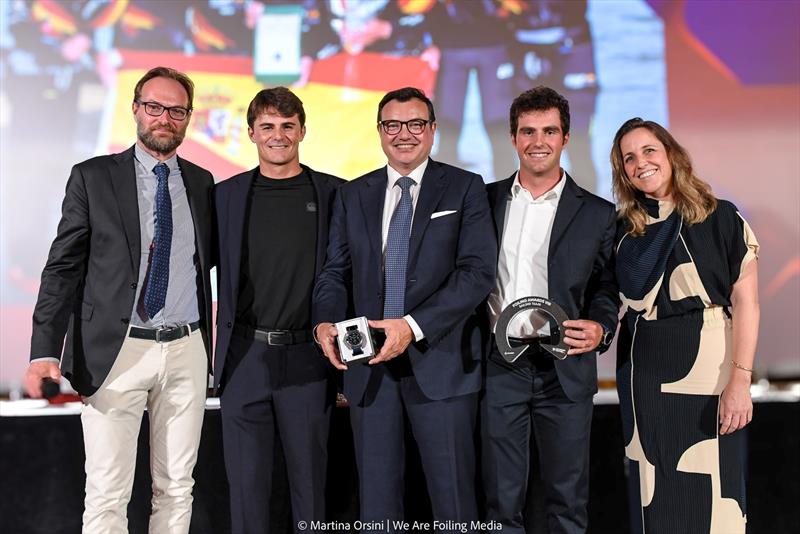 Foiling Awards VIII - SAILING TEAM - Spain SailGP Team - (L2R) Luigi Maffioli - Gottifredi Maffioli, Diego Botin, Antonio Alquezer, Simone Salvà, Alejandra Real - photo © Martina Orsini / WeAreFoiling Media
