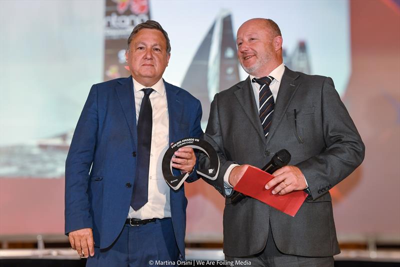 Foiling Awards VIII - FOILING EVENT - Vendée Globe - (L2R) Diogo Diniz - Pindar and Luc Penaud - French Honorary - photo © Martina Orsini / WeAreFoiling Media