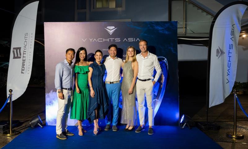 V Yachts' grand opening celebration - photo © Ferretti Group