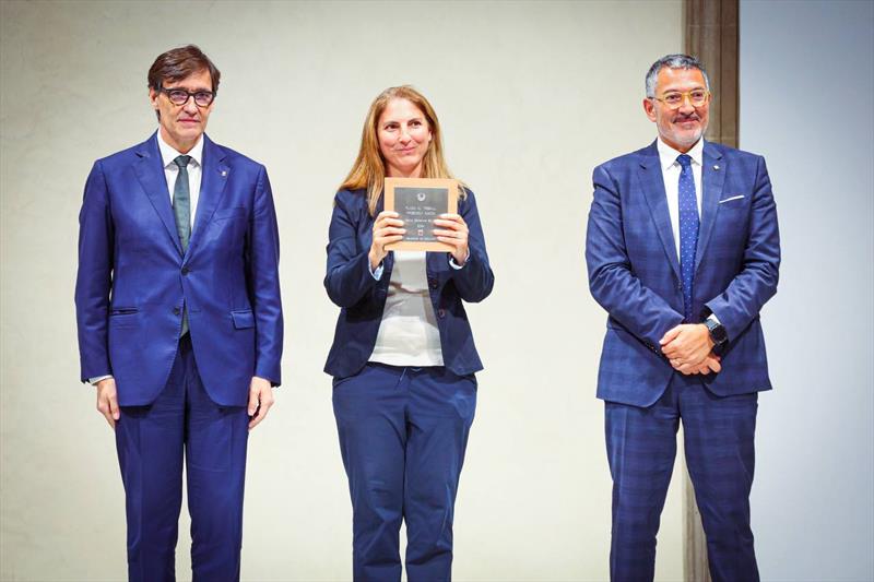 Carmen Sánchez, MB92 Group Director of Human Resources and Culture, accepted the award at an official ceremony held on July 8th photo copyright MB92 Barcelona taken at  and featuring the Marine Industry class