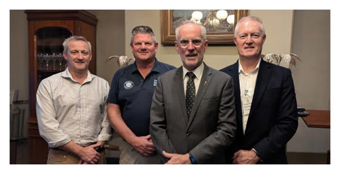 Tony Bull, Managing Director Lateral Projects; David Randall, CEO Empire Marinas Group and Director MIA; the Hon. Gregory Piper, MP, Speaker of the House, Member of the NSW Legislative Assembly and Member for Lake Macquarie; and Andrew Scott, CFO BIA photo copyright Boating Industry Association taken at  and featuring the Marine Industry class