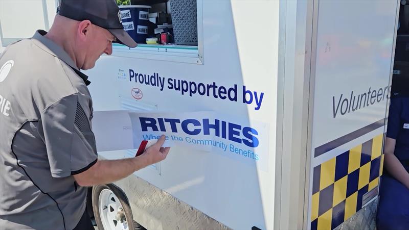 Ritchies is now proudly displayed on the Marine Rescue Port Macquarie food van photo copyright Marine Rescue NSW taken at  and featuring the Marine Industry class