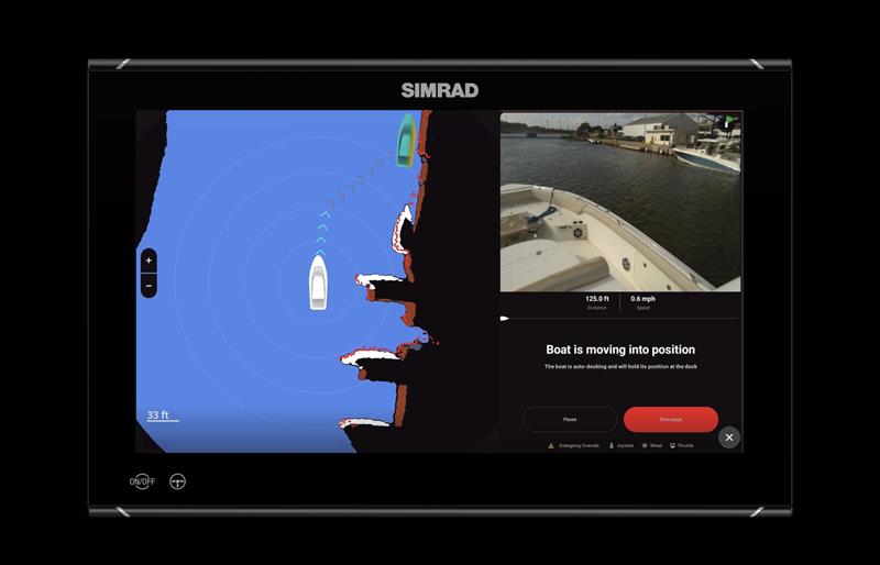 Simrad AutoCaptain NSO Evo3S Screen photo copyright Simrad taken at  and featuring the Marine Industry class