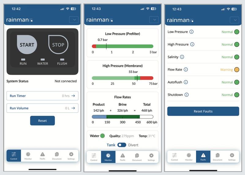 Rainman Phone App - photo © Rainman Desalination