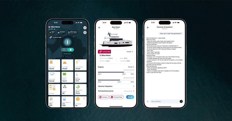 Sirena Yachts, Vanemar and Garmin introduced voice controlled AI for yacht control photo copyright Vanemar Marketing taken at  and featuring the Marine Industry class