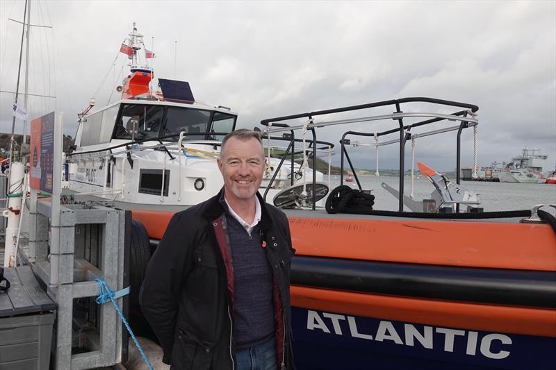 Nigel Tipple and the Pilot Boat Atlantic photo copyright Falmouth Harbour taken at  and featuring the Marine Industry class