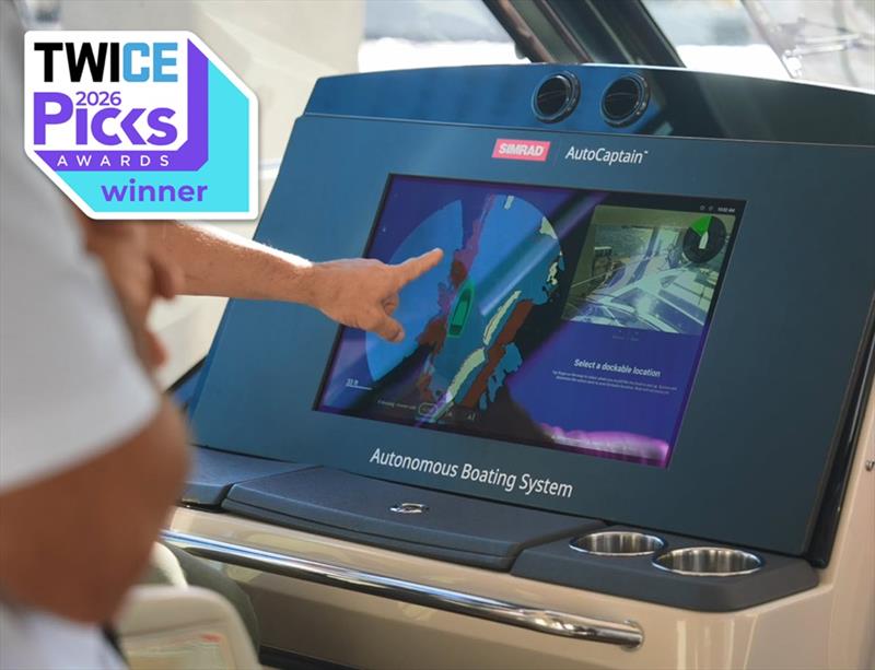 Simrad® AutoCaptain™ wins 2026 CES Picks Award - photo © Simrad