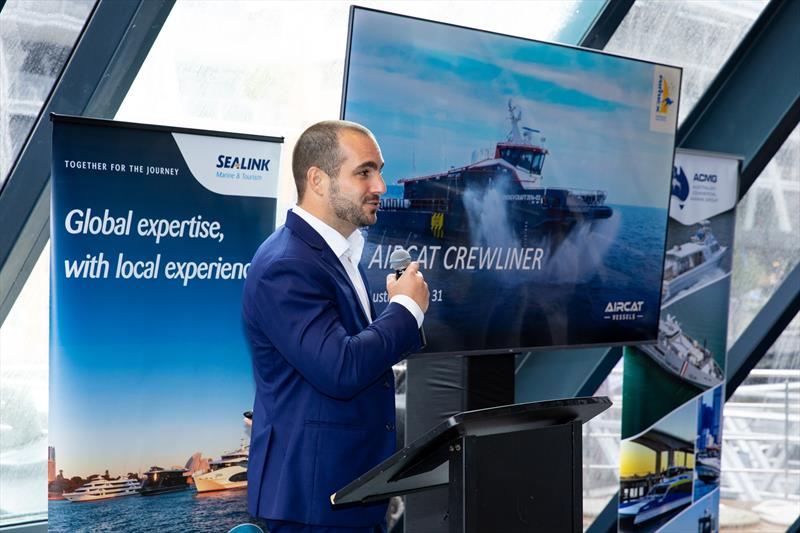 Arthur Fraccaro, Business Development, AIRCAT Vessels - ACMG Conference 2025 - photo © Salty Dingo