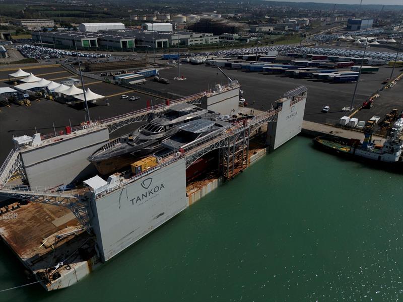 Tankoa Civitavecchia Shipyard - photo © Tankoa Yachts