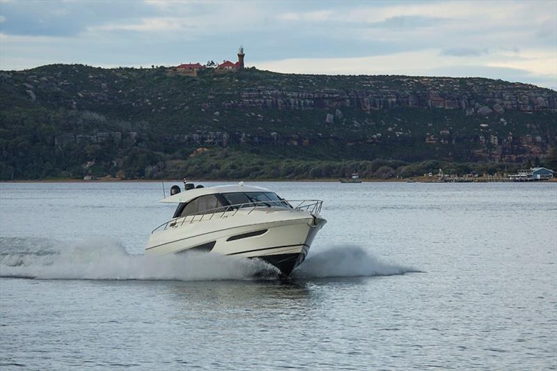Maritimo X50 Steaming up Pittwater photo copyright John Curnow taken at  and featuring the  class