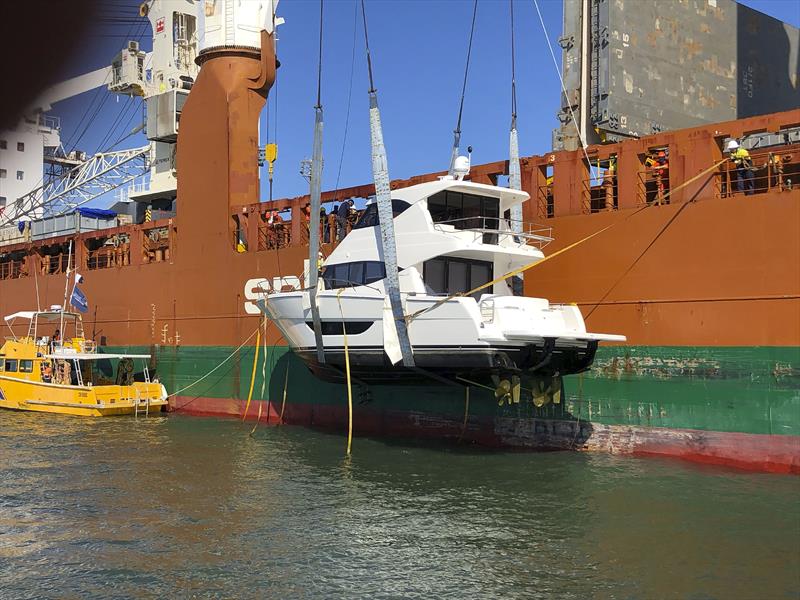 M and X Series Maritimo Motor Yachts on their way to owners in new Zealand and the USA photo copyright Maritimo taken at  and featuring the  class