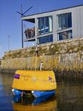 Flushing Sailing Club's new MarkSetBot “Bot-icelli” ready for inspection by sponsors from the eco-Clubhouse © Alexia Peña Mendoza for FSC